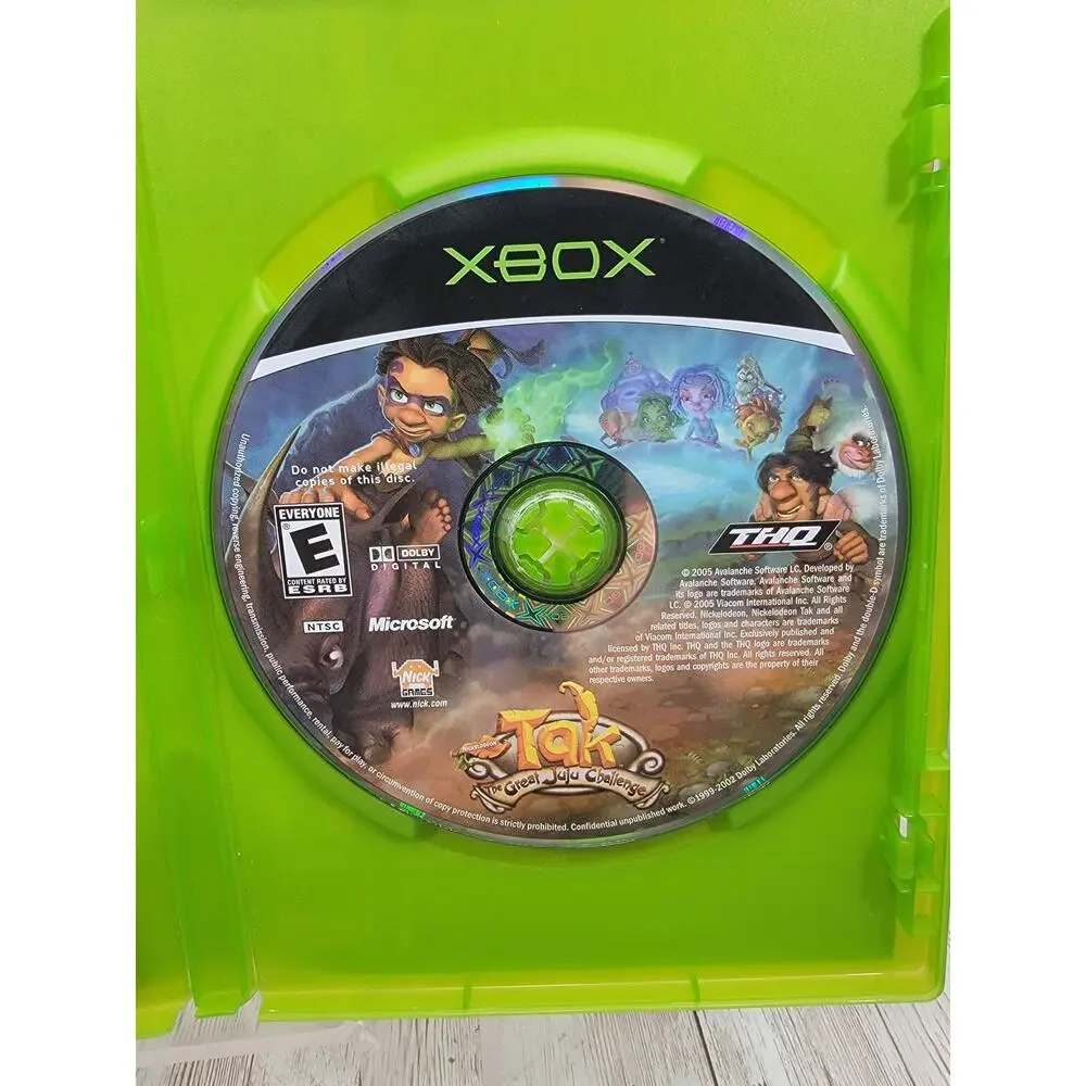 Tak: The Great Juju Challenge (Microsoft Xbox, 2005) CIB w/ Manual Tested